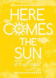Here Comes the Sun Poster ~ Peanutoak Print | The beatles, Beatles songs,  Words